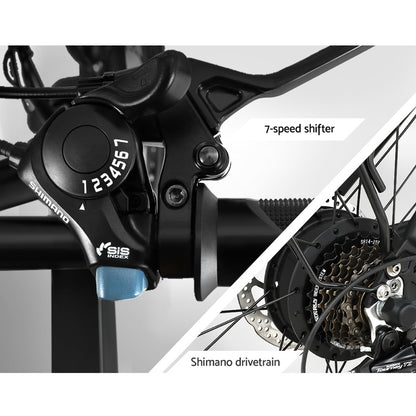 Phoenix 20 Inch Electric Bike Folding Urban Bicycle eBike Removable Battery EBIKE-20FD-201-BK