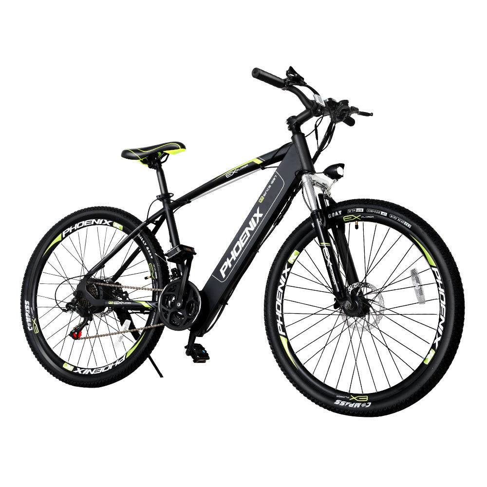 Phoenix 27.5 Inch Electric Bike Mountain Bicycle eBike Built-in Battery EBIKE-275IN-X7-BK