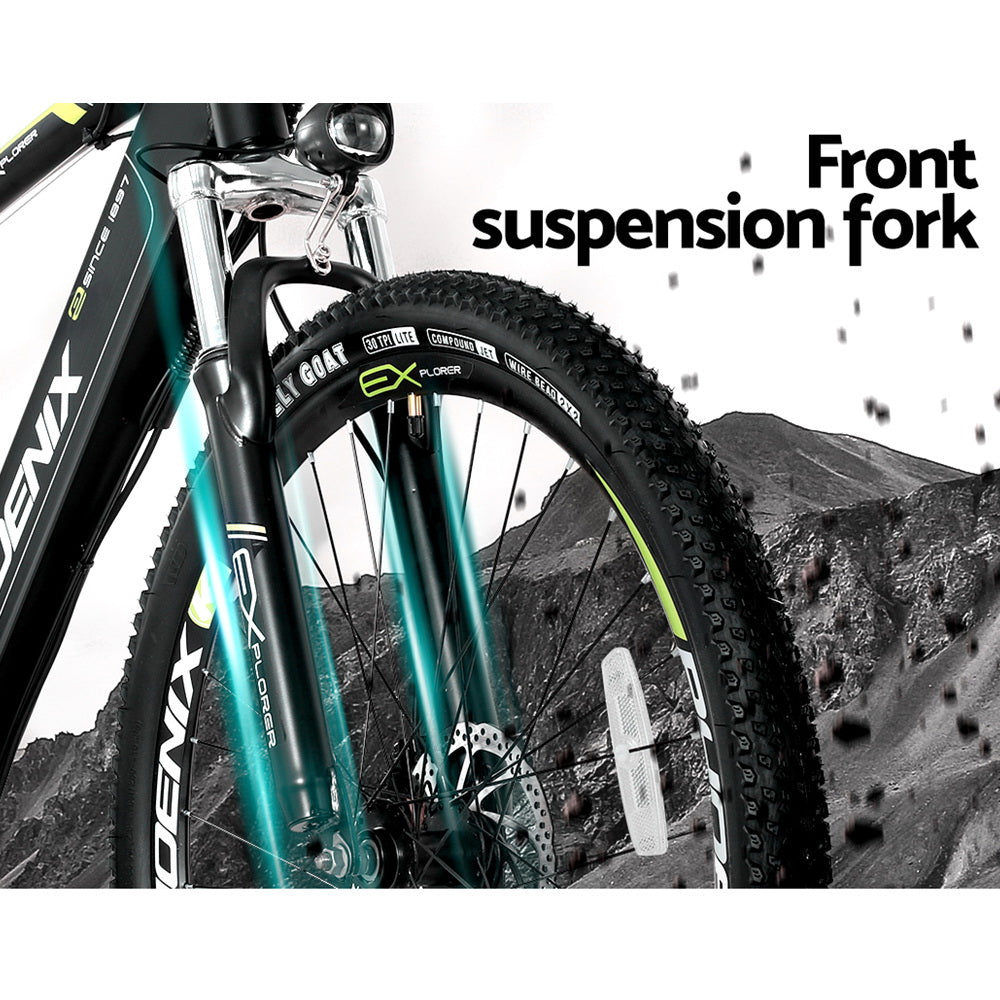 Phoenix 27.5 Inch Electric Bike Mountain Bicycle eBike Built-in Battery EBIKE-275IN-X7-BK
