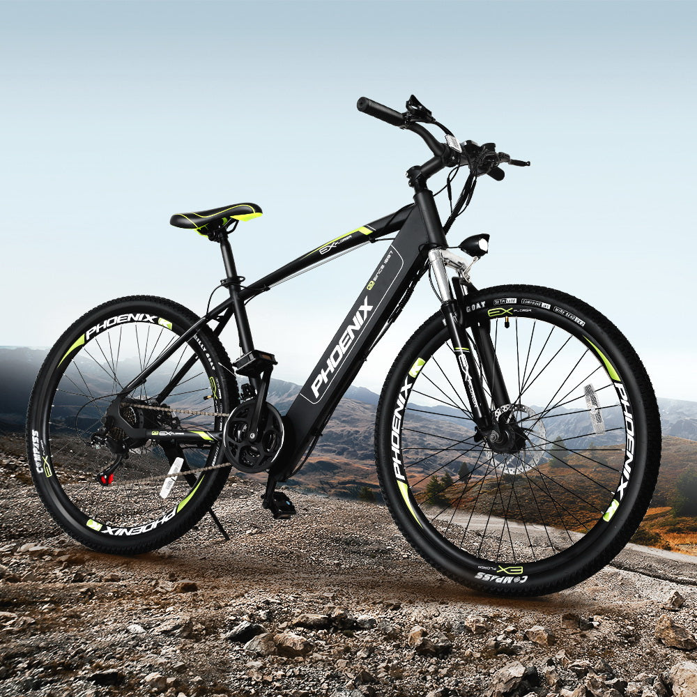 Phoenix 27.5 Inch Electric Bike Mountain Bicycle eBike Built-in Battery EBIKE-275IN-X7-BK