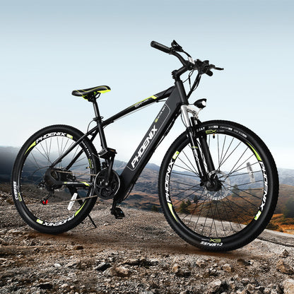 Phoenix 27.5 Inch Electric Bike Mountain Bicycle eBike Built-in Battery EBIKE-275IN-X7-BK
