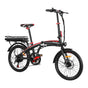 Everfit Folding Electric Bike Urban City Bicycle eBike Rechargeable Battery 250W EBIKE-C-20FD-ALU-BK