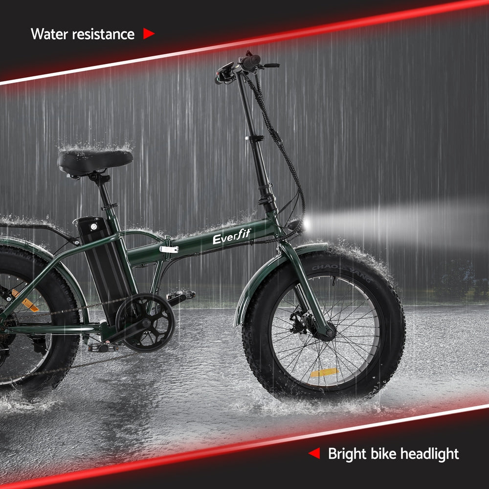 Everfit 20 Inch Folding Electric Bike Urban City Bicycle eBike Rechargeable EBIKE-C-20FD-HCS-GN