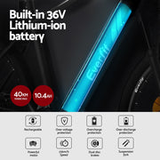 Everfit 27.5 Inch Electric Bike Mountain Bicycle eBike Battery 21 Speed EBIKE-C-275IN-ALU-BK