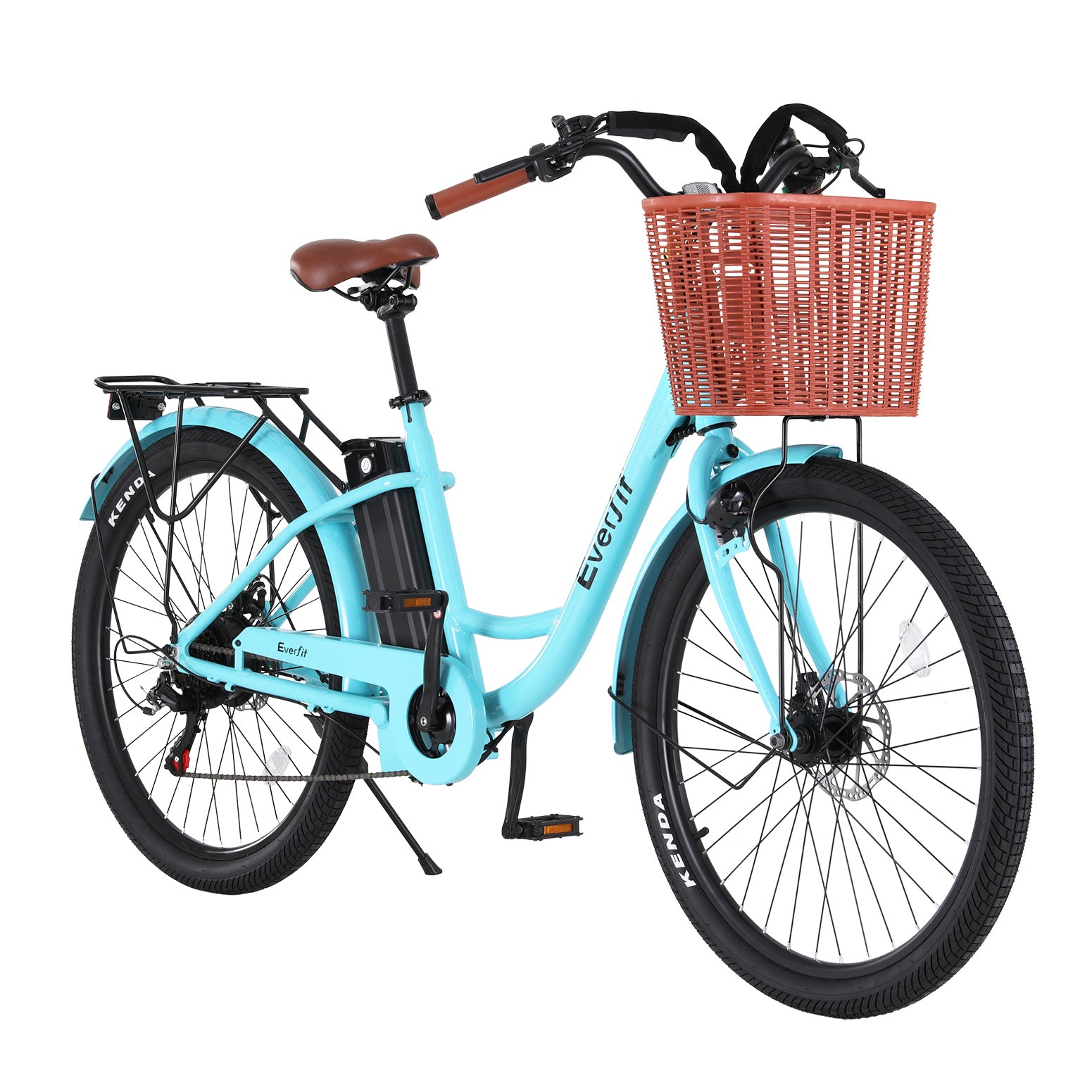 Everfit 26" Electric Bike City Bicycle eBike e-Bike Commuter w/ Battery BL EBIKE-C-CITY-BL-BAS