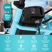 Everfit 26" Electric Bike City Bicycle eBike e-Bike Commuter w/ Battery BL EBIKE-C-CITY-BL-BAS