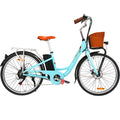 Phoenix 26 Inch Electric Bike Urban Bicycle eBike Removable Battery Blue EBIKE-CITY-26-BL-BAS