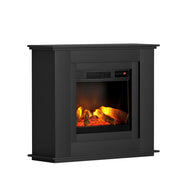 Devanti Electric Fireplace Fire Heater 2000W Black EFL-B-2000-FRAME-BK