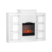 Devanti 2000W Electric Fireplace Fire Heater White EFL-XL-FRAME-WH-AB