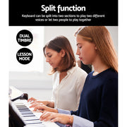 Alpha 88 Keys Electronic Piano Keyboard Digital Electric w/ Stand Sustain Pedal EK-DP-881-BK-X