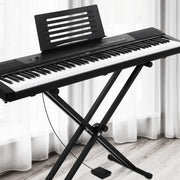 Alpha 88 Keys Electronic Piano Keyboard Digital Electric w/ Stand Sustain Pedal EK-DP-881-BK-X