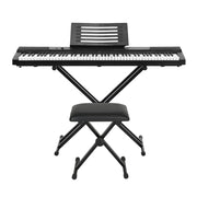 Alpha 88 Keys Electronic Piano Keyboard Digital Electric w/ Stand Stool Pedal EK-DP-881-BK-X-B01