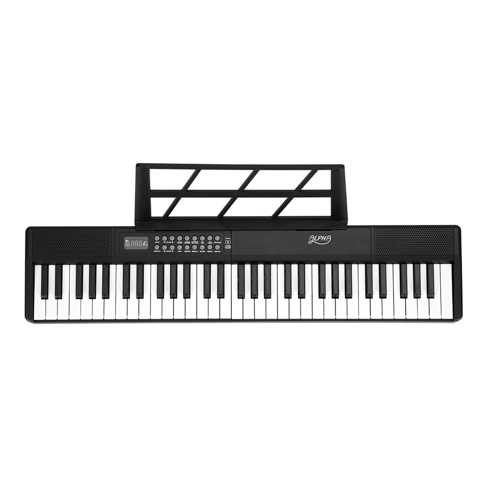 Alpha 61 Keys Foldable Electronic Piano Keyboard Digital Electric w/ Carry Bag EK-FOLD-666-BK