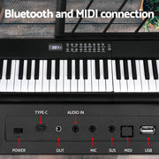 Alpha 61 Keys Foldable Electronic Piano Keyboard Digital Electric w/ Carry Bag EK-FOLD-666-BK