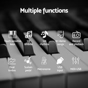 Alpha 88 Keys Foldable Electronic Piano Keyboard Digital Electric w/ Carry Bag EK-FOLD-81-BK
