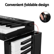 Alpha 88 Keys Foldable Electronic Piano Keyboard Digital Electric w/ Carry Bag EK-FOLD-81-BK