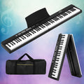 Alpha 88 Keys Foldable Electronic Piano Keyboard Digital Electric w/ Carry Bag EK-FOLD-81-BK
