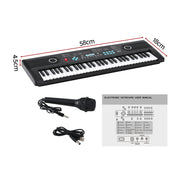 Alpha 61-Key Digital Piano Keyboard Electric Kids Gift Black EK-JD61-BK