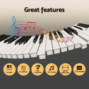 Alpha 61-Key Digital Piano Keyboard Electric Kids Gift Black EK-JD61-BK