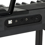 Alpha 61 Keys Electronic Piano Keyboard Digital Electric w/ Stand Touch Sensitive EK-JK-62-BK-H