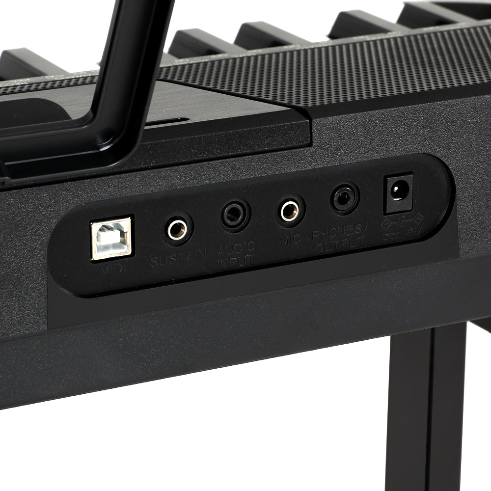 Alpha 61 Keys Electronic Piano Keyboard Digital Electric w/ Stand Touch Sensitive EK-JK-62-BK-H