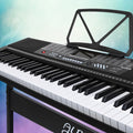 Alpha 61 Keys Electronic Piano Keyboard Digital Electric w/ Stand Sound Speaker EK-JK-63-BK-H