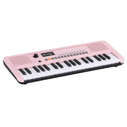 Alpha 37-Key Digital Piano Keyboard for Kids Beginners Electronic Keyboard Piano Gift Pink EK-M37-PK