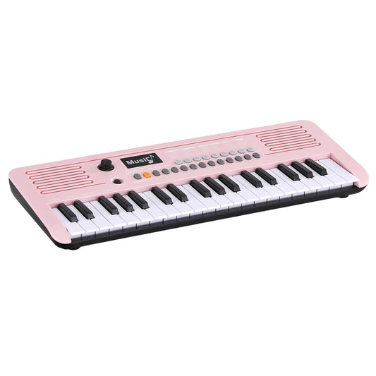 Alpha 37-Key Digital Piano Keyboard for Kids Beginners Electronic Keyboard Piano Gift Pink EK-M37-PK
