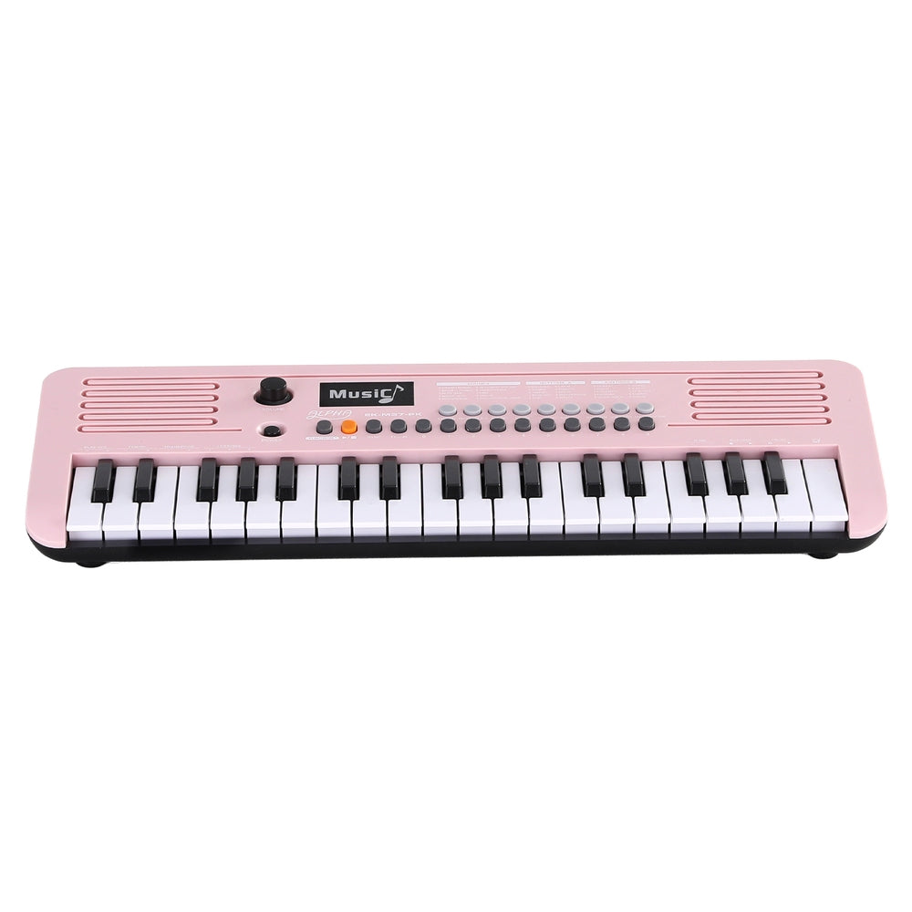 Alpha 37-Key Digital Piano Keyboard for Kids Beginners Electronic Keyboard Piano Gift Pink EK-M37-PK