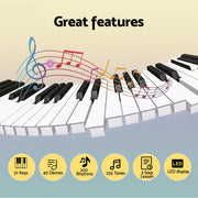 Alpha 37-Key Digital Piano Keyboard Electric Black EK-M37-T-BK