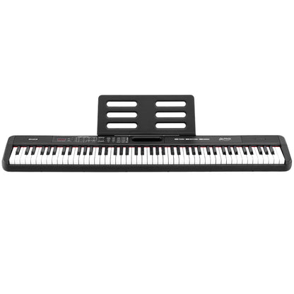 Alpha Piano Keyboard 88 Keys Electric Electronic Keyboard Piano Gift Black EK-S88-BT-BK