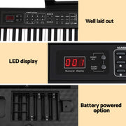 Alpha Piano Keyboard 88 Keys Electric Electronic Keyboard Piano Gift Black EK-S88-BT-BK