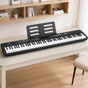 Alpha Piano Keyboard 88 Keys Electric Electronic Keyboard Piano Gift Black EK-S88-BT-BK