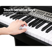 Alpha 61 Keys Electronic Piano Keyboard Digital Electric Classical Music Stand EK-WK-99-BK