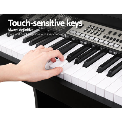 Alpha 61 Keys Electronic Piano Keyboard Digital Electric Classical Music Stand EK-WK-99-BK