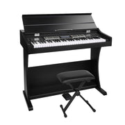 Alpha 61 Keys Electronic Piano Keyboard Digital Electric Classical Stand w/ Stool EK-WK-99-BK-B01