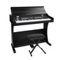 Alpha 61 Keys Electronic Piano Keyboard Digital Electric Classical Stand w/ Stool EK-WK-99-BK-B01