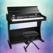 Alpha 61 Keys Electronic Piano Keyboard Digital Electric Classical Stand w/ Stool EK-WK-99-BK-B01