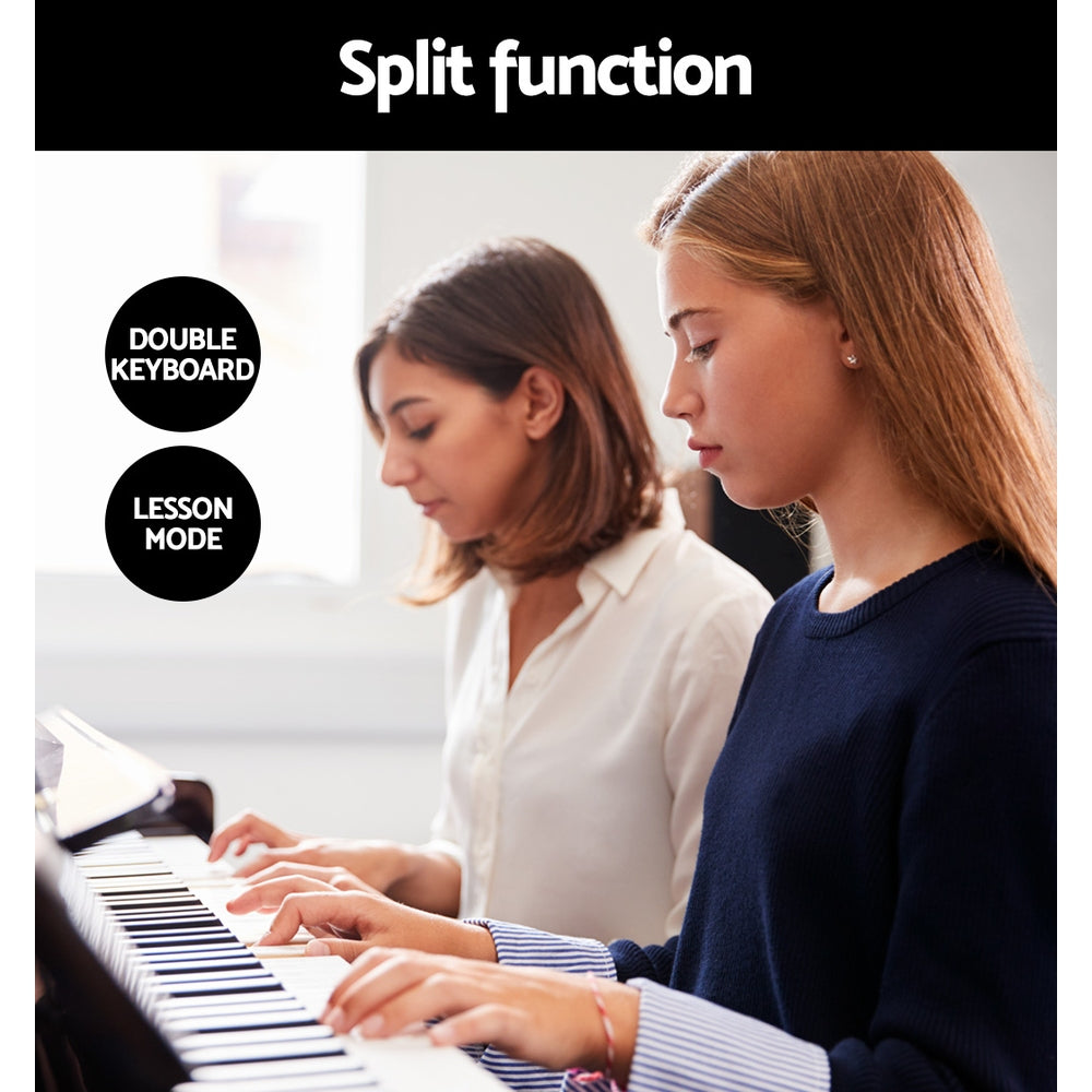 Alpha 88 Keys Electronic Piano Keyboard Digital Electric w/ Stand Semi-Weighted EK-WP-88-BK