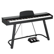Alpha 88 Keys Electronic Piano Keyboard Digital Electric w/ Stand Semi-Weighted EK-WP-88-BK