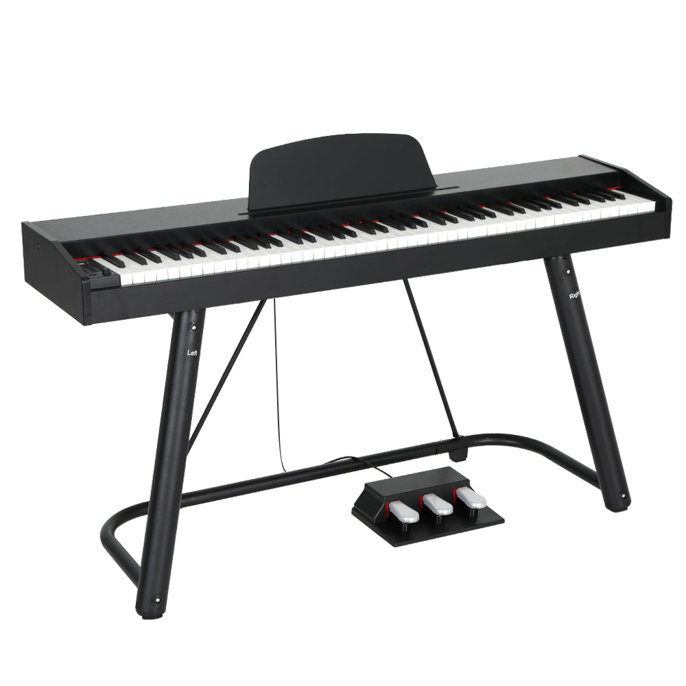 Alpha 88 Keys Electronic Piano Keyboard Digital Electric w/ Stand Semi-Weighted EK-WP-88-BK