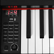 Alpha 88 Keys Electronic Piano Keyboard Digital Electric w/ Stand Semi-Weighted EK-WP-88-BK