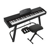 Alpha 88 Keys Electronic Piano Keyboard Digital Electric w/ Stand Stool Weighted EK-WP-88-BK-B01