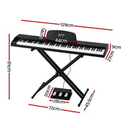 Alpha 88 Keys Digital Piano Keyboard Electronic w/ Stand EK-WP88-XBT-BK