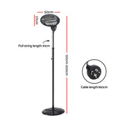 Devanti Electric Patio Heater 2000W EPH-2000-BK