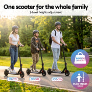 Electric Scooter 180W 18KM/H Foldable Height Adjustable Portable Riding Commuter Teens Adults