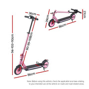 Electric Scooter 180W 18KM/H Adjustable Portable Foldable Height Riding Commuter Teens Adults