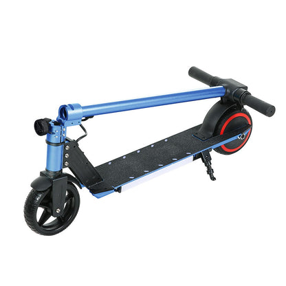 Electric Scooter 130W 16KM/H LED Light Folding Portable Riding Commuter Blue ESC-S32-6-BL