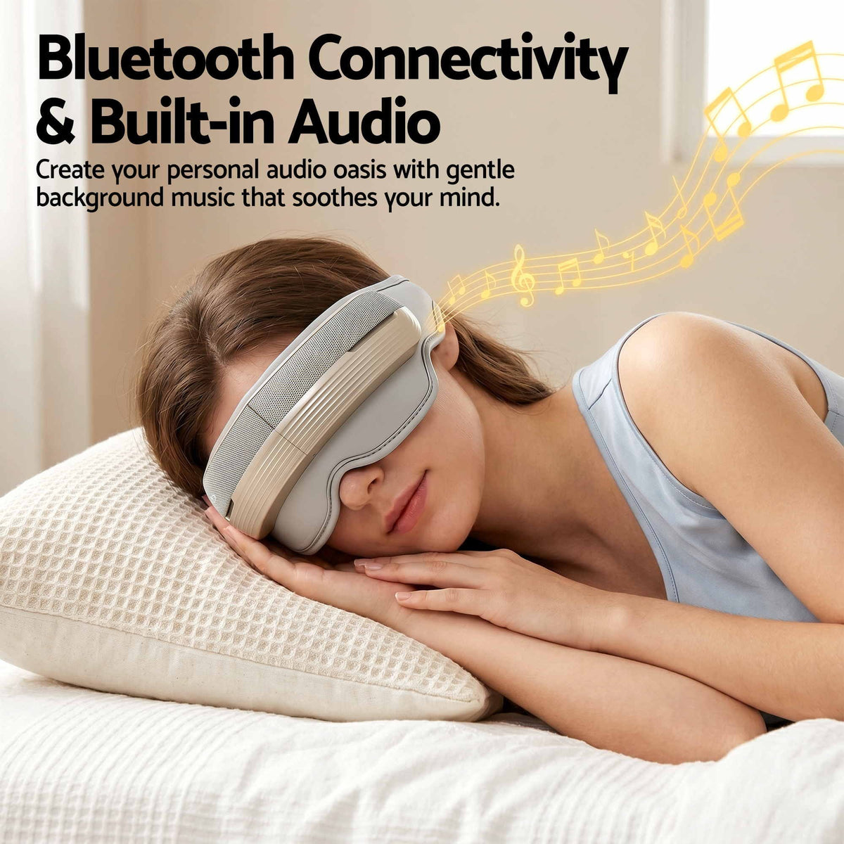 Livemor Eye and Head Massager with Heat, Eye Massager, Forehand and Temple Massager, Air Compression & EYE-MASSAGE-02-3D-GY