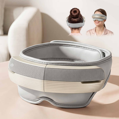 Livemor Eye and Head Massager with Heat, Eye Massager, Forehand and Temple Massager, Air Compression & EYE-MASSAGE-02-3D-GY